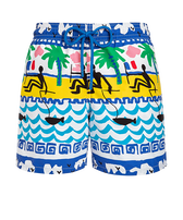 Costume da bagno uomo La Mer - Vilebrequin x JCC+ - Edizione limitata Bianco vista frontale