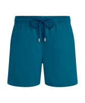 Pantaloncini mare uomo tinta unita Peacock vista frontale