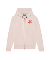 Cardigan uomo in cotone con zip integrale Turtle Peony vista frontale