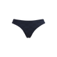 Women Midi Brief Bikini Bottom Turtles Monogram Navy front view