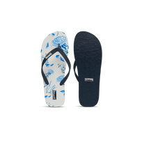 Chanclas con estampado Medusa and Shells para hombre Blanco vista frontal